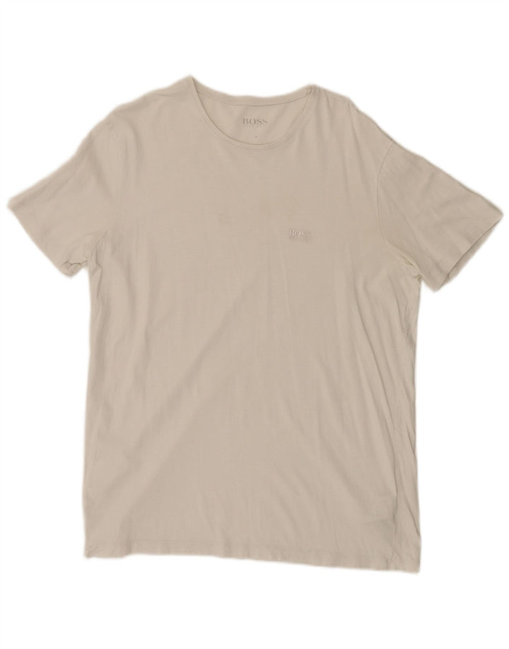 Tricou pentru bărbați Hugo Boss Top Medium Alb Bumbac