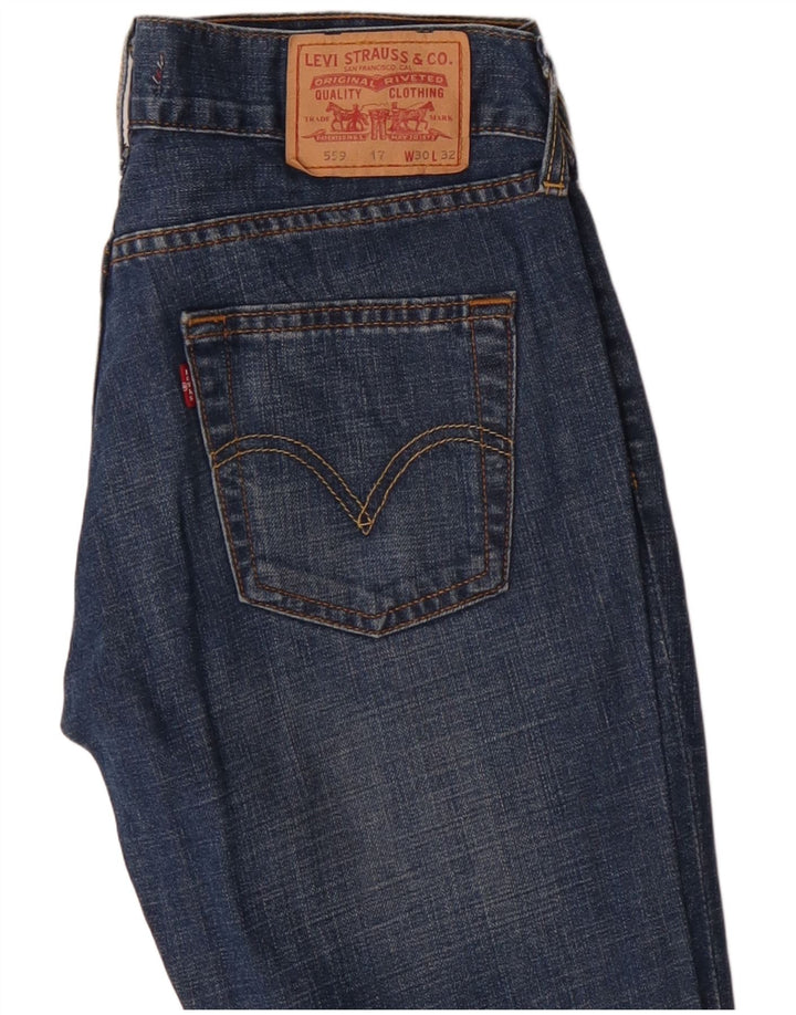 Blugi Levi's 559 Bootcut W30 L32 Bumbac albastru