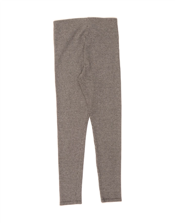 ZARA Womens Slim Casual Trousers Medium W28 L27 Grey Houndstooth Viscose Vintage Zara and Second-Hand Zara from Messina Hembry 