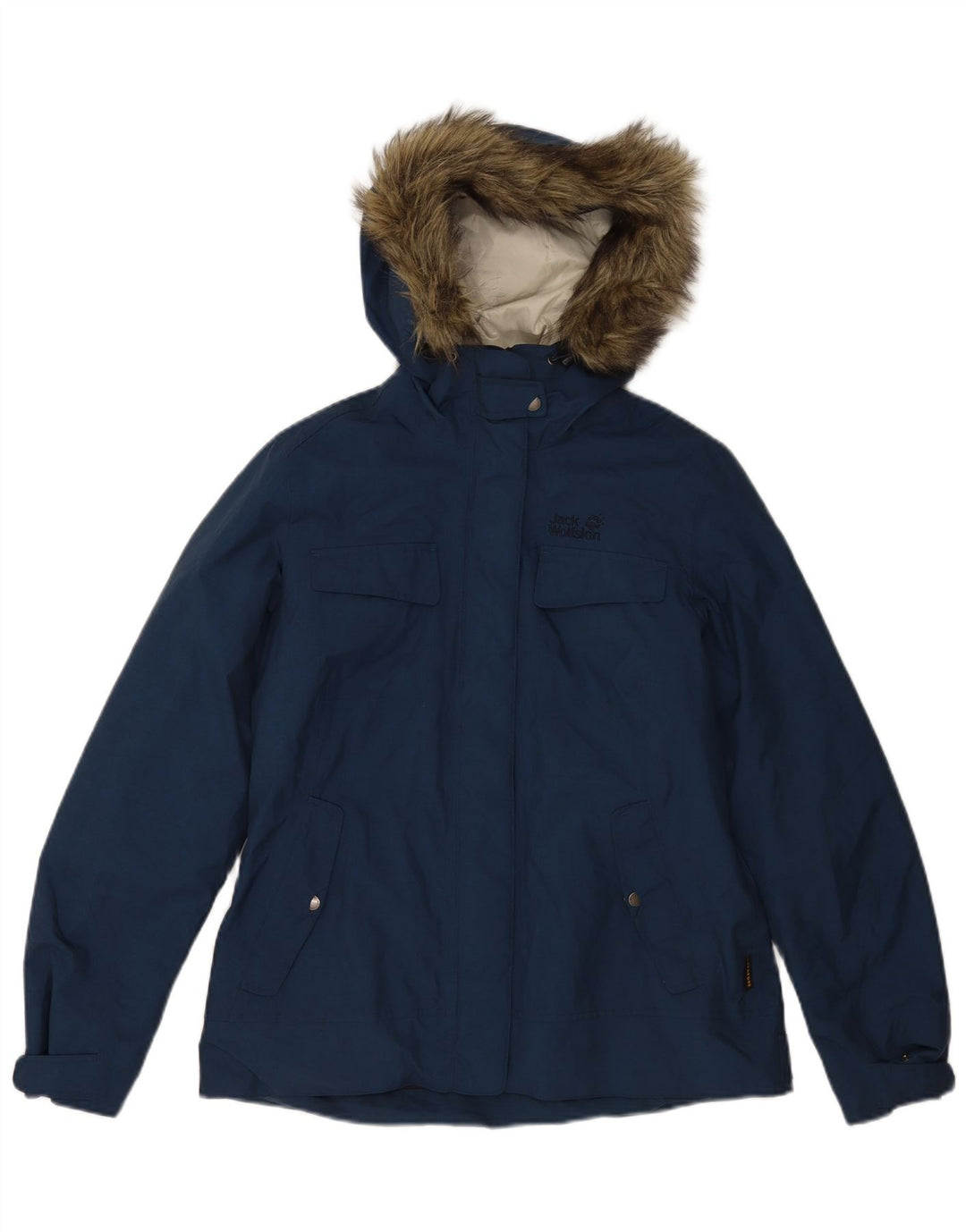 Jachetă Jack Wills pentru femei cu glugă, Marea Britanie 12/14, bleumarin mediu