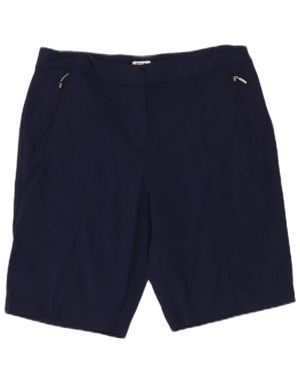 Pantaloni scurți chino Izod pentru femei US 12 Large W34 Bleumarin Rayon