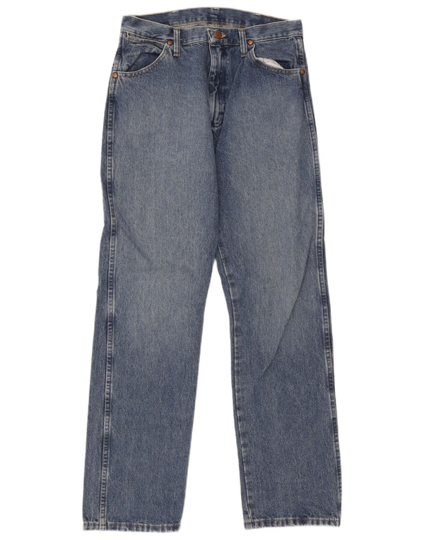Blugi drepti pentru bărbați Wrangler W32 L32 Bumbac albastru