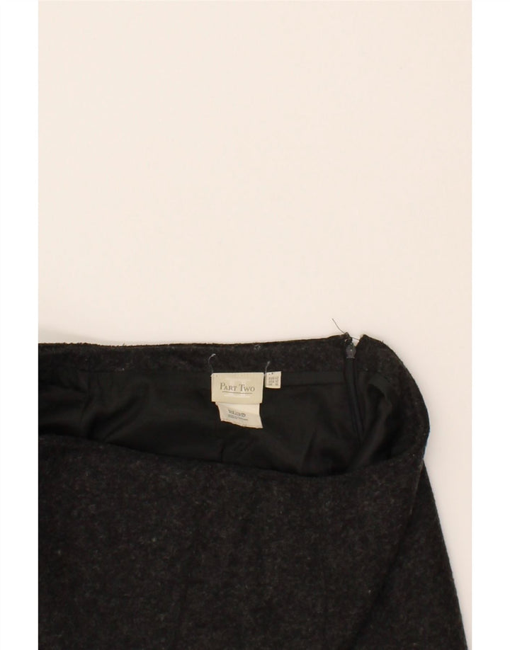 PART TWO Womens Straight Skirt UK 16  Large W33 Black Wool Vintage Part Two and Second-Hand Part Two from Messina Hembry 
