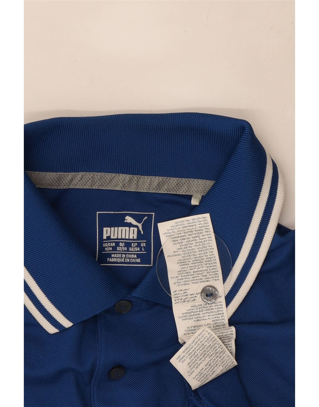 Tricou polo Puma pentru bărbați, mare, albastru, poliester