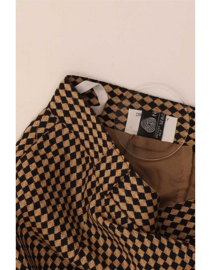 Fusta creion pentru femei Michael H UK 12 Medium W26 Bej Argyle/Lână diamant