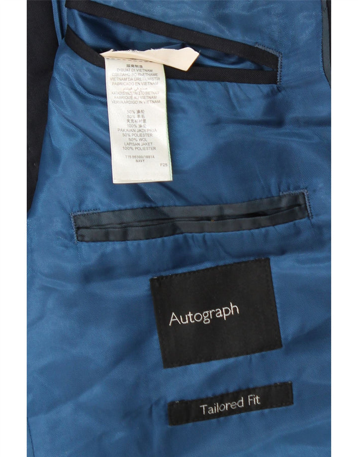 Jachetă pentru bărbați Marks & Spencer Tailored Fit Blazer UK 38 Medium Bleumarin