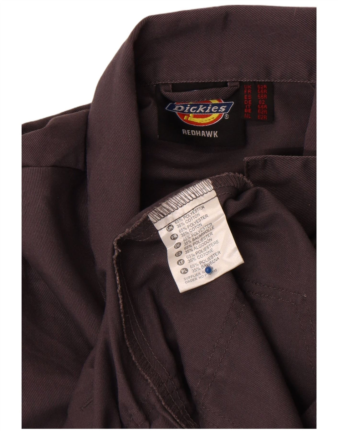 Salopetă pentru bărbați Dickies Redhawk cu mâneci 3/4 UK 52 5XL poliester gri