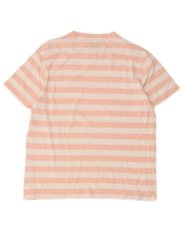 Tricou pentru bărbați Penguin Top mare din bumbac cu dungi roz