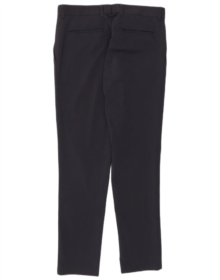 Pantaloni casual slim pentru bărbați Zara EU 40 Mediu L31 L30 Poliester bleumarin