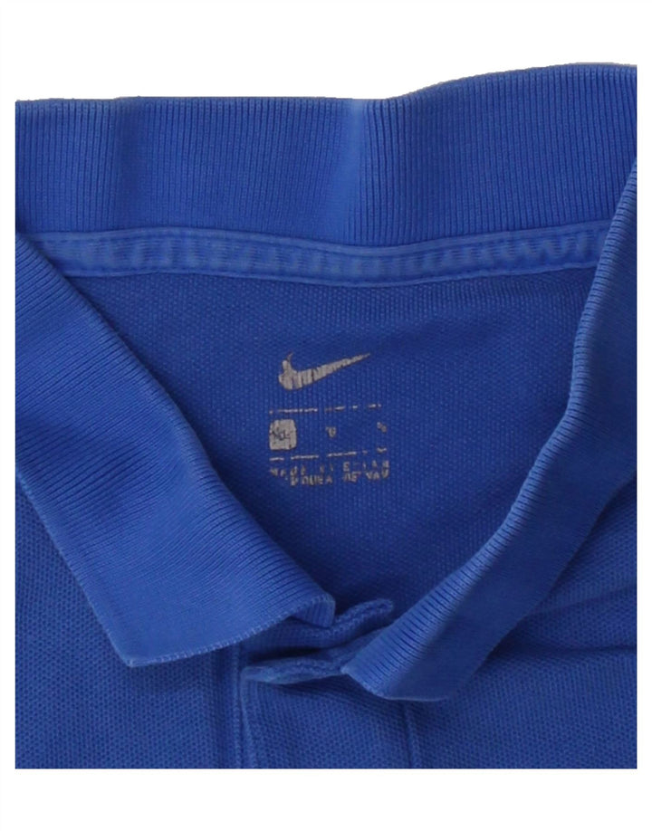 NIKE Mens Polo Shirt Large Blue Cotton Vintage Nike and Second-Hand Nike from Messina Hembry 