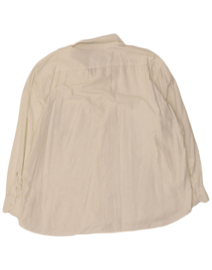 Cămașă pentru bărbați Roccobarocco Mărimea 49 3XL Bumbac alb