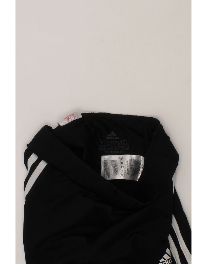 ADIDAS Girls Leggings 9-10 Years  Black Polyester Vintage Adidas and Second-Hand Adidas from Messina Hembry 