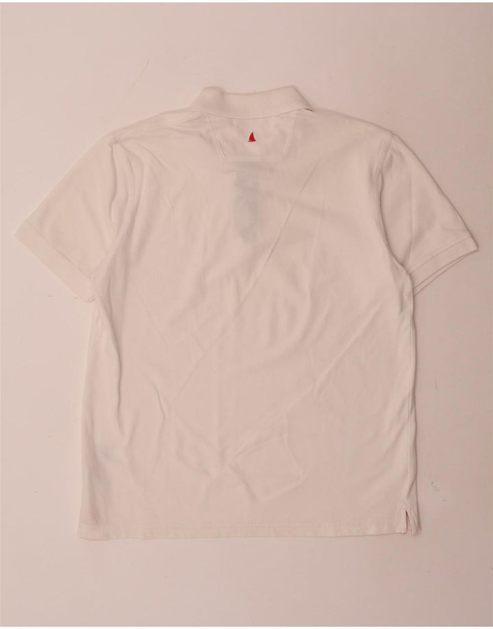 MUSTO Tricou polo pentru bărbați, mare, alb, din bumbac