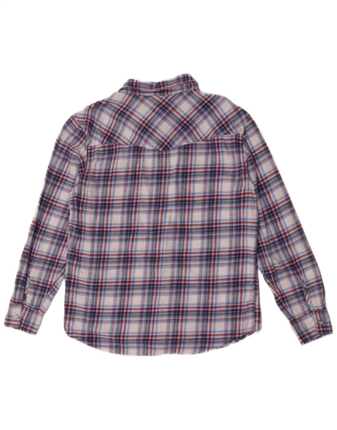 Cămașă de flanel pentru bărbați Levi's, bumbac cu carouri albastru mediu