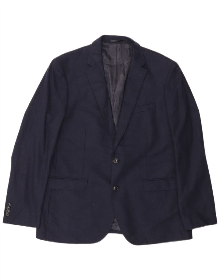 Jachetă pentru bărbați John Lewis cu 2 nasturi UK 44 2XL Lână bleumarin