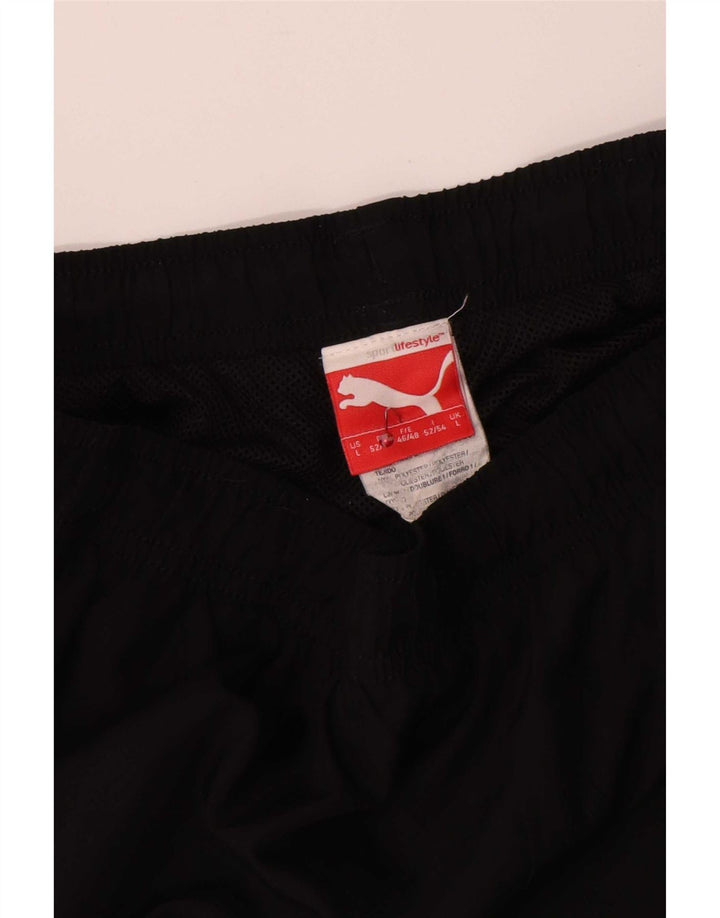 Pantaloni de trening Puma Graphic pentru bărbați, mari, negru, poliester