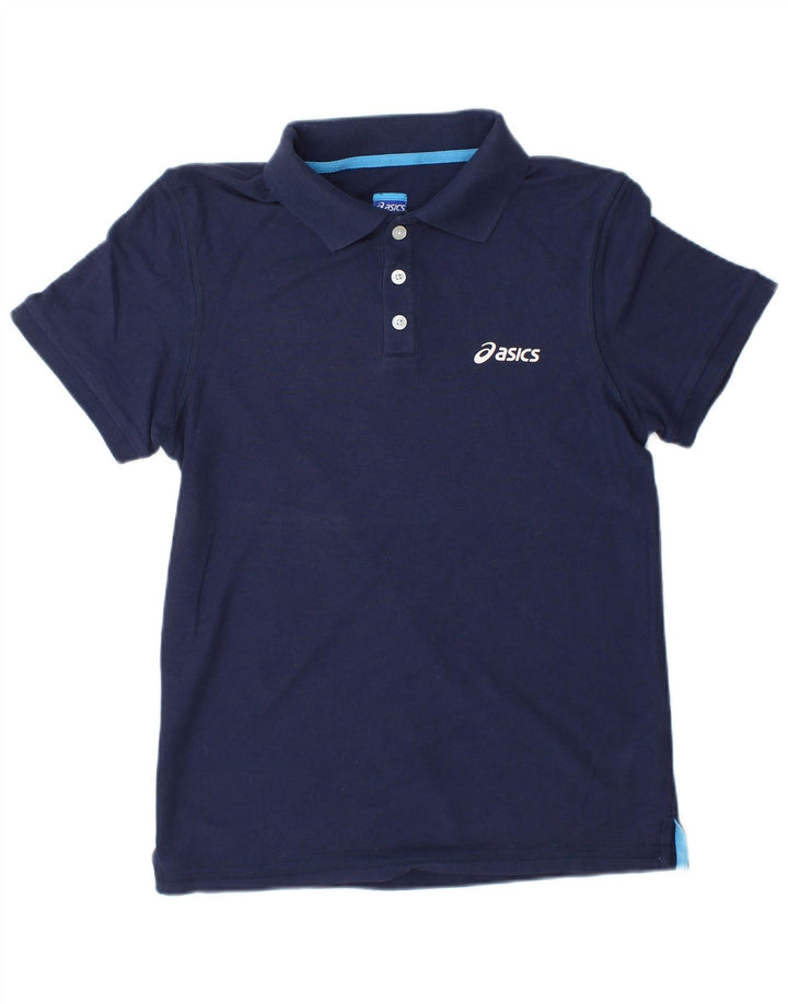 Tricou polo Asics pentru bărbați, poliester bleumarin mic