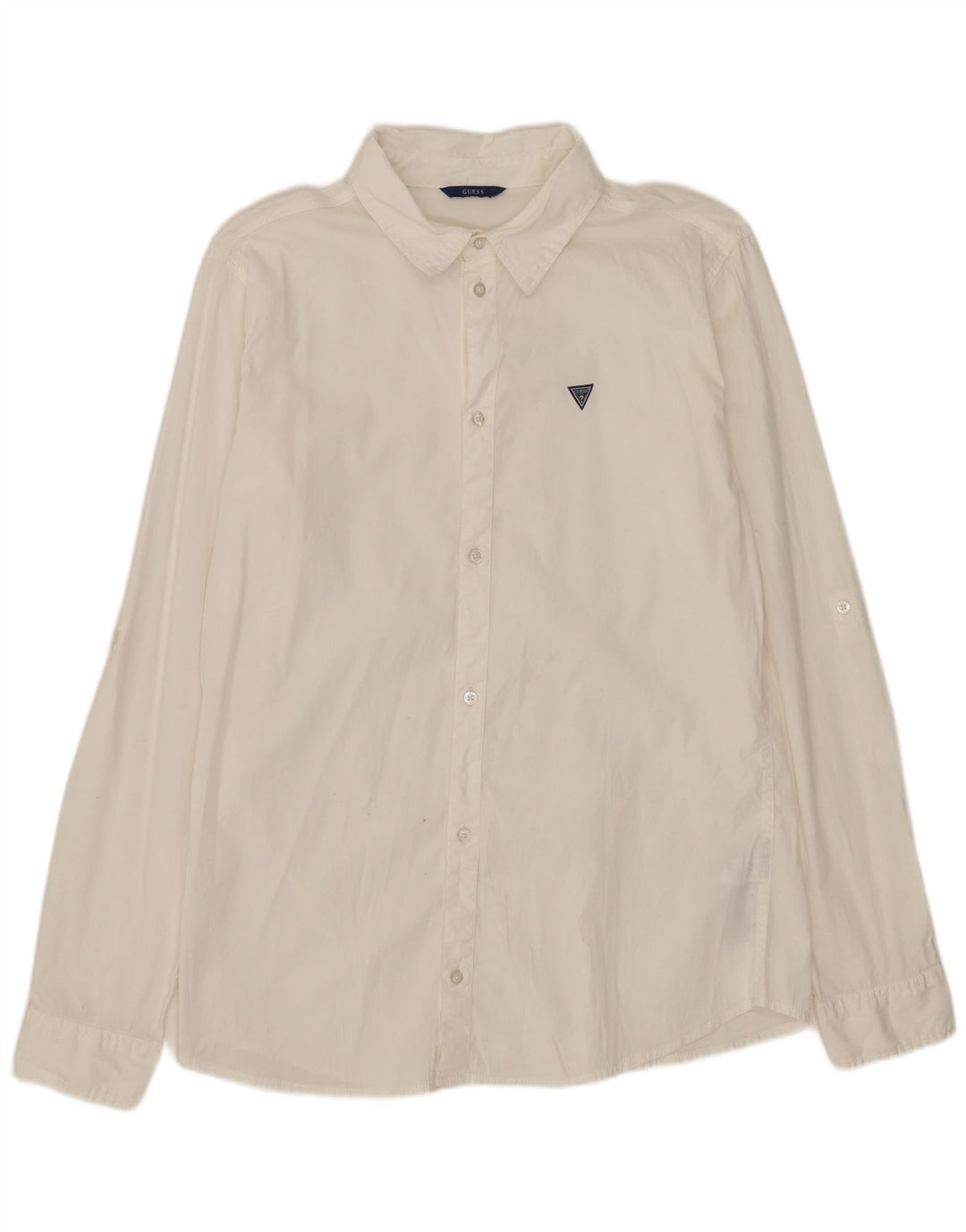 Cămașă Guess Băieți 15-16 Ani Bumbac Alb