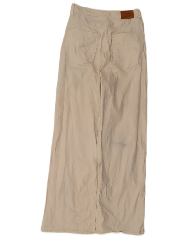 Blugi largi pentru femei Levi's cu talie mare W28 L31 bumbac alb