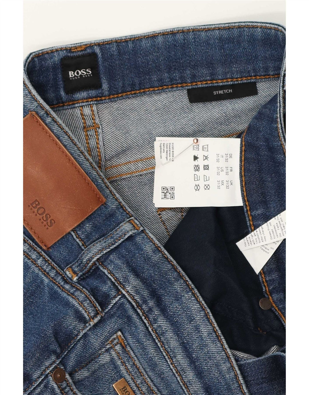 Blugi slim pentru bărbați Hugo Boss W31 L32 Bumbac albastru