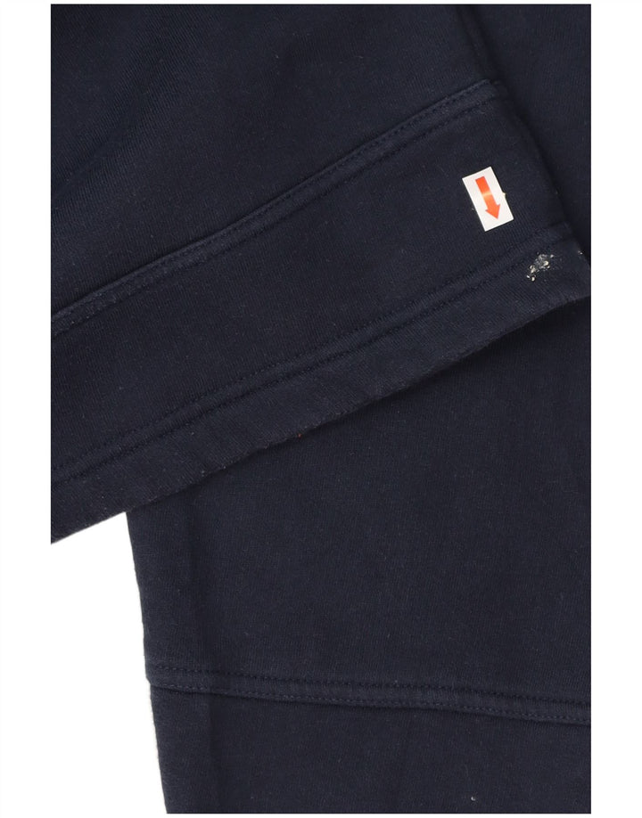 Hanorac pentru bărbați ADIDAS, cu tăiere lejeră, pulover mediu din bumbac bleumarin