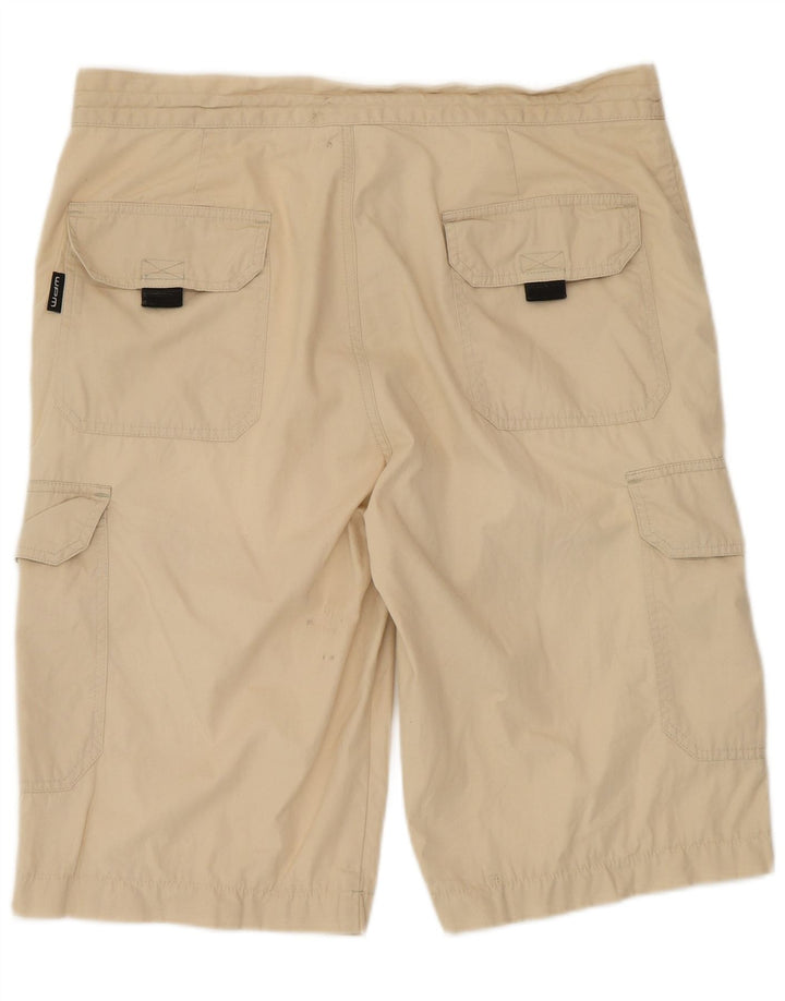 Pantaloni scurți cargo VINTAGE pentru bărbați IT 50 Large W34 Beige Bumbac