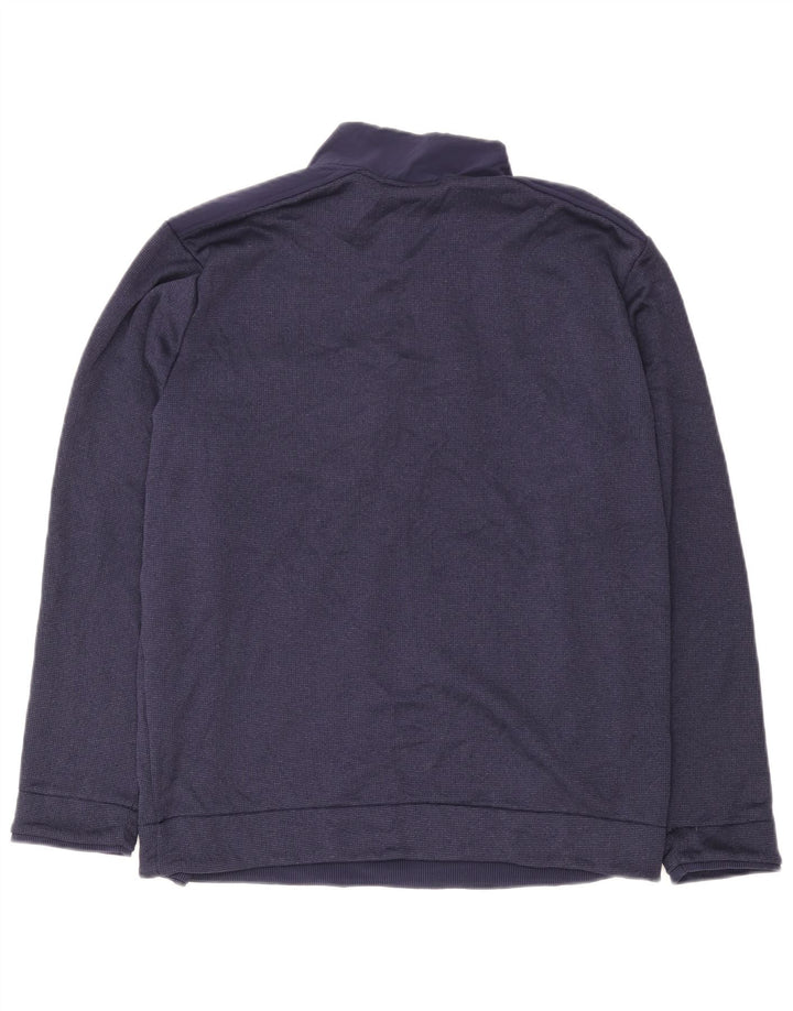 Pulover pentru bărbați Under Armour, cu fermoar și gât, XL, poliester bleumarin