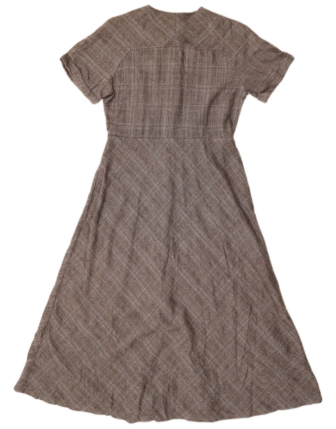 Massimo Dutti Rochie A-Line pentru Femei EU 40 Lână Gri Mediu Houndstooth