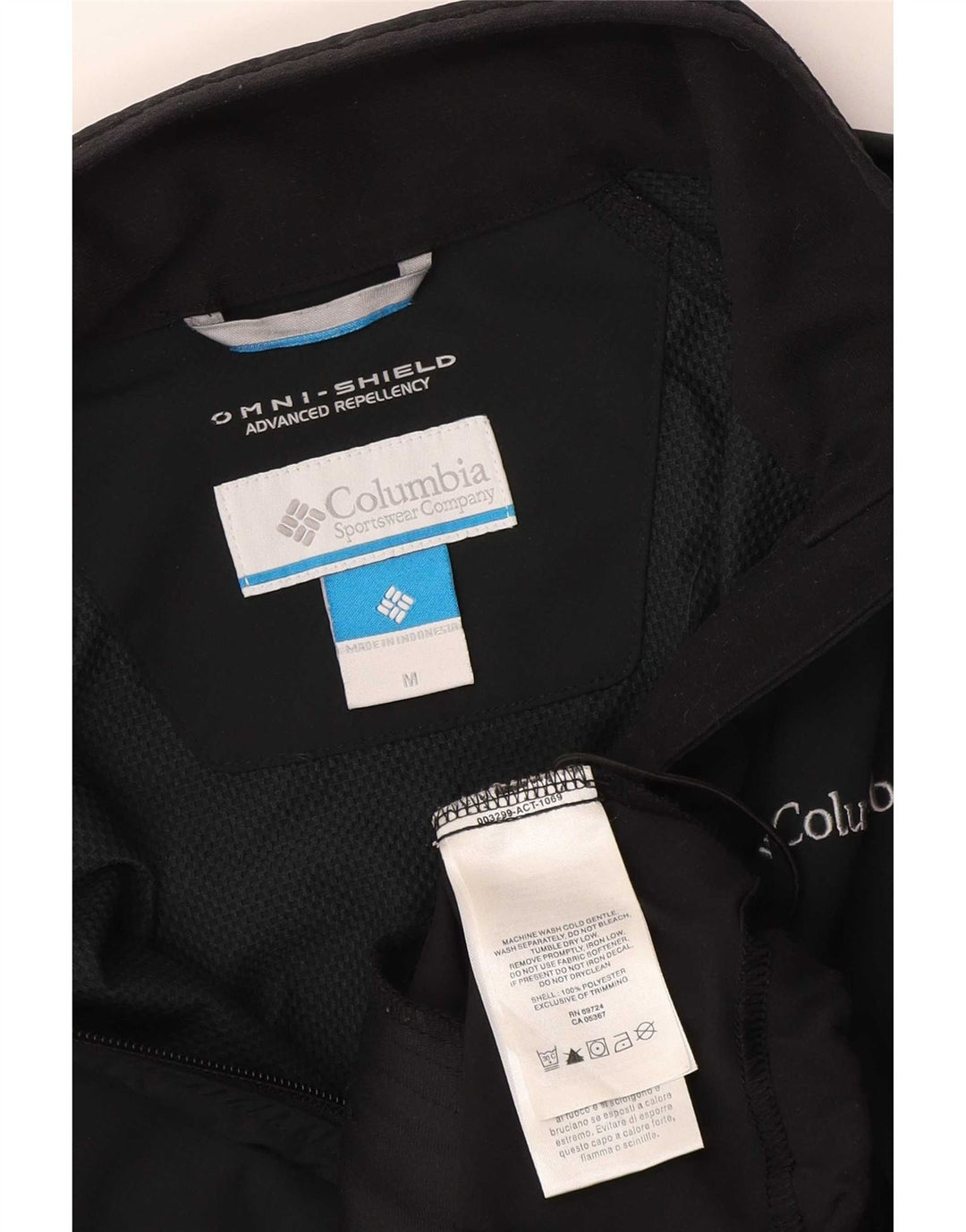 Jachetă de ploaie Columbia Omni-Shield pentru femei UK 12 Poliester mediu negru