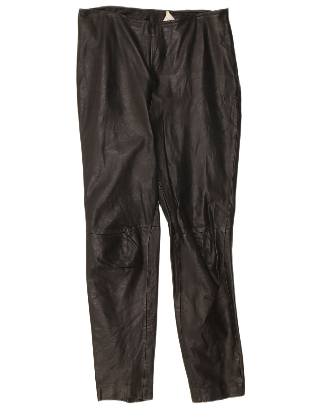 Pantaloni subțiri din piele pentru femei Mango EU 36 Small W24 L27 Piele neagră
