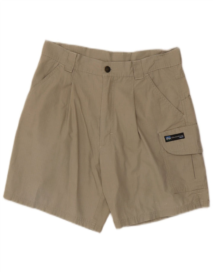 Decathlon Mens Pegged Cargo Shorts Medium W30 Khaki Cotton