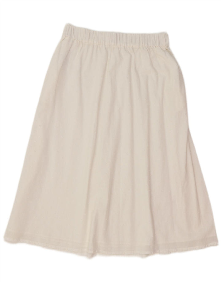 Fustă A-Line pentru femei Benetton Medium W30 Bumbac alb