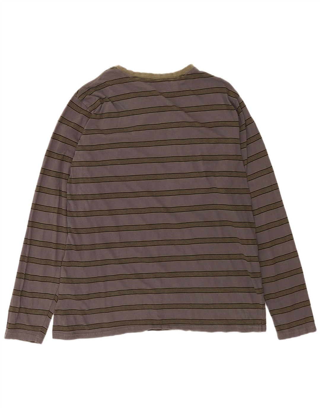 Top pentru bărbați Volcom cu mânecă lungă 2XL, bumbac cu dungi gri