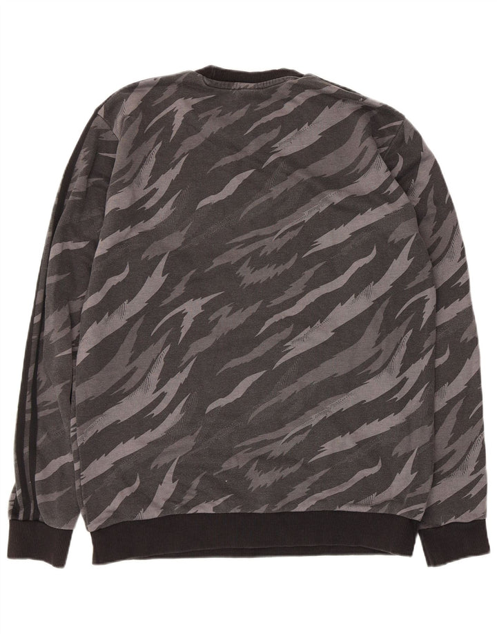 Hanorac pentru bărbați Adidas Jumper Medium Gri Animal Print Bumbac
