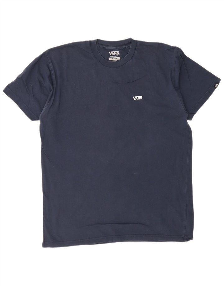 Tricou Vans Classic Fit pentru bărbați Top mediu din bumbac bleumarin