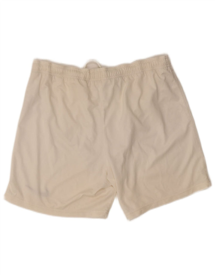 Pantaloni scurți sport Nike Dri Fit pentru bărbați, poliester alb mediu