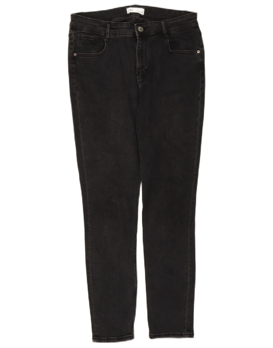 Blugi slim pentru femei Zara EU 42 Large W32 L26 Negri