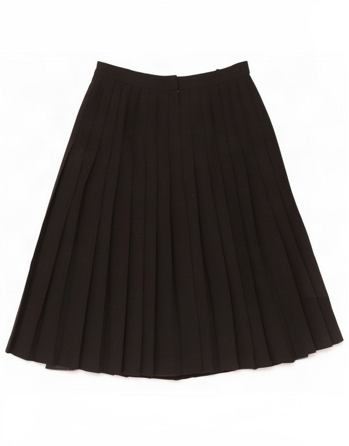 Fusta plisată pentru femei St Michael UK 12 Medium W26 Poliester negru