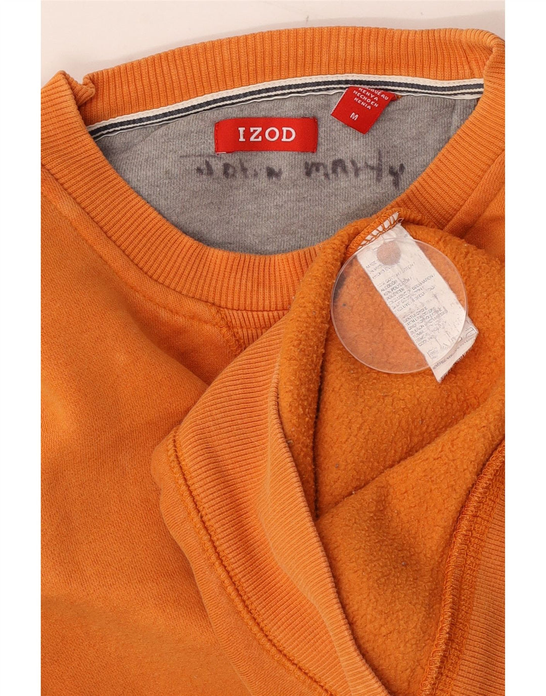Pulover Izod pentru bărbați, bumbac portocaliu mediu