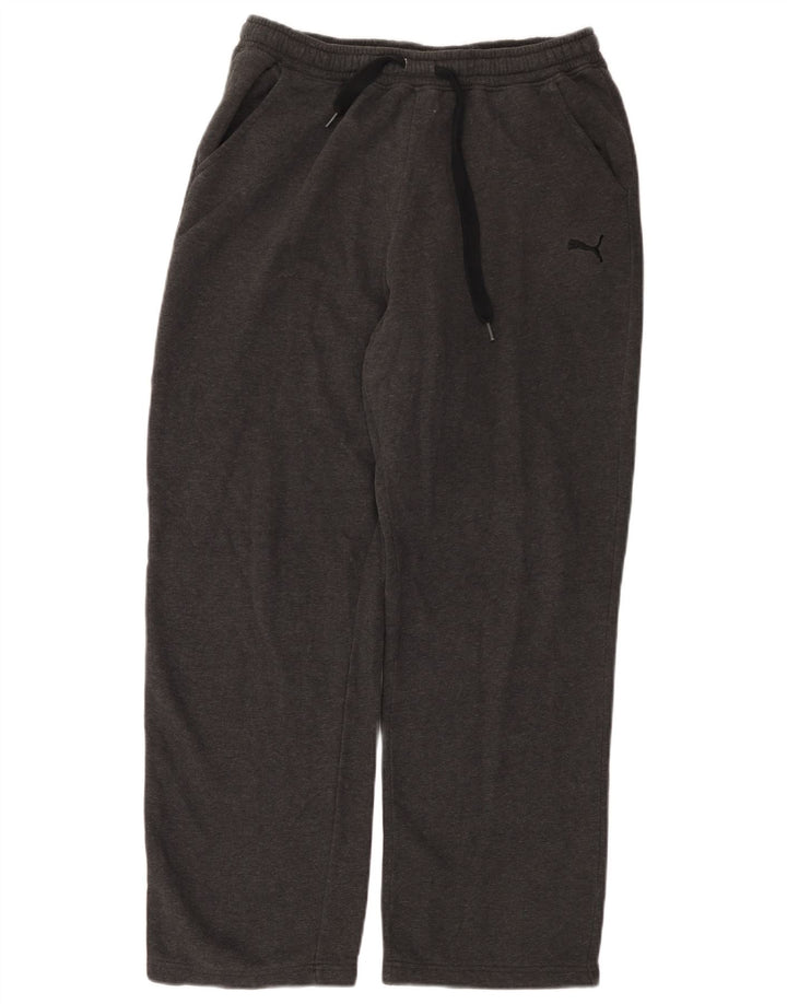 Pantaloni de trening Puma pentru bărbați, bumbac, gri mediu