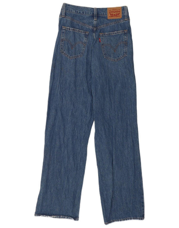 Blugi drepți cu talie înaltă Levi's pentru femei L26 L31, bumbac albastru
