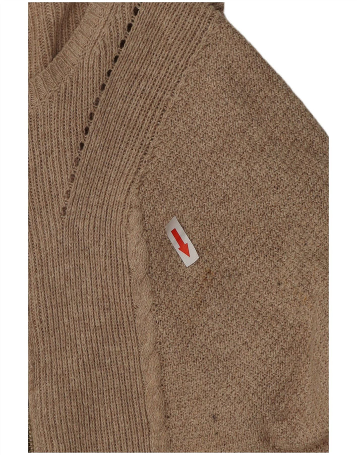 Pulover cardigan cu paragate supradimensionat pentru femei Marks & Spencer UK 8 Mic Bej