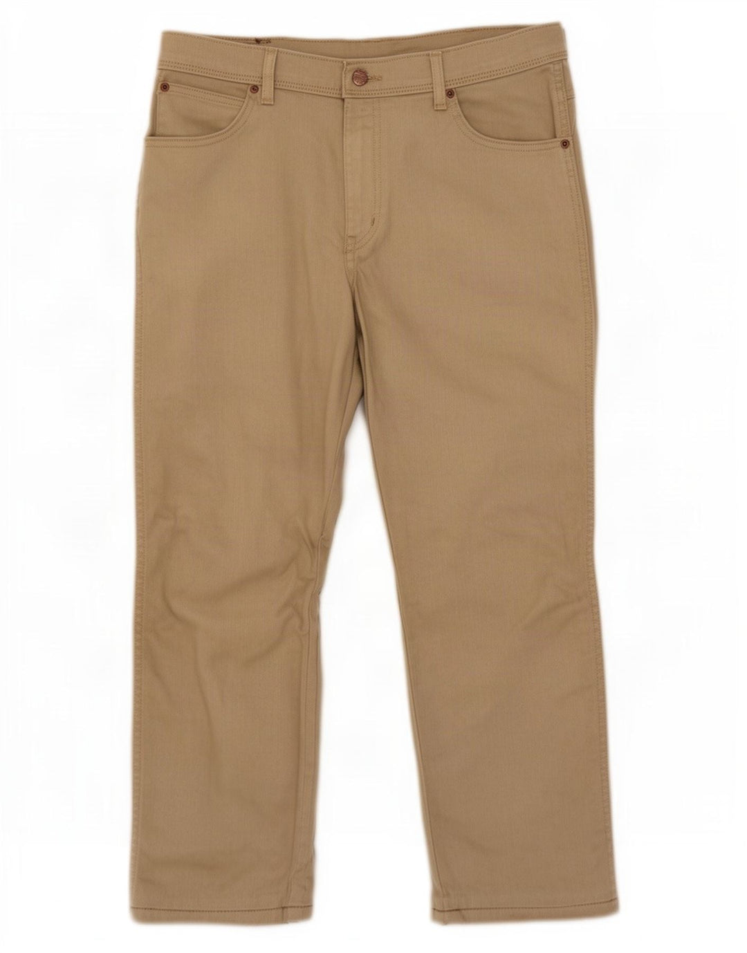 Blugi tăiați pentru bărbați Wrangler W36 L25 bumbac bej