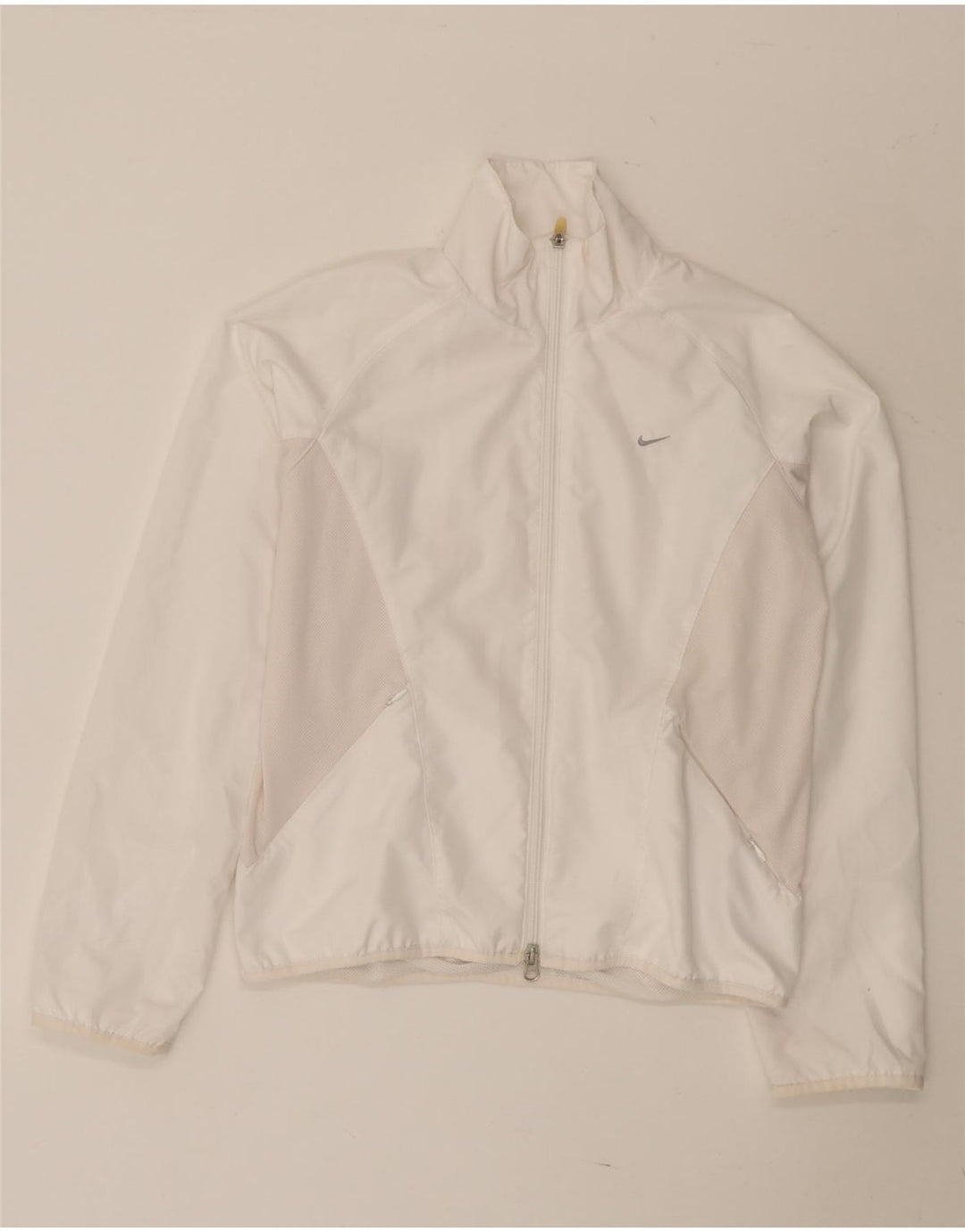 Jachetă de trening pentru femei NIKE UK 14 Poliester alb mediu