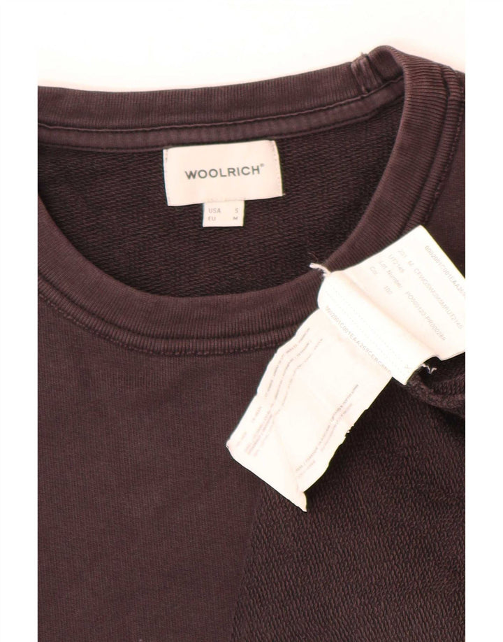 Hanorac pentru bărbați Woolrich, cu tăiere lentă, din bumbac maro mic