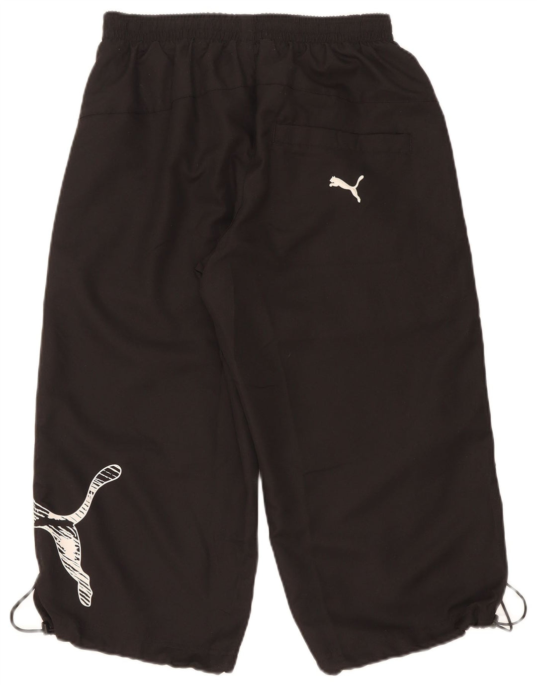 Pantaloni de trening Puma Graphic Capri pentru bărbați, mici, negri