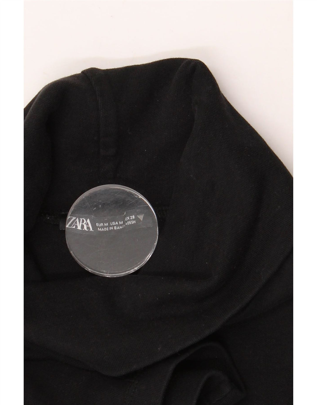 Rochie de bază Zara pentru femei UK 14 Medium Black Bumbac