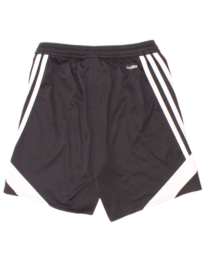 Pantaloni scurți sport pentru băieți Adidas 9-10 ani, mediu negru, poliester color bloc
