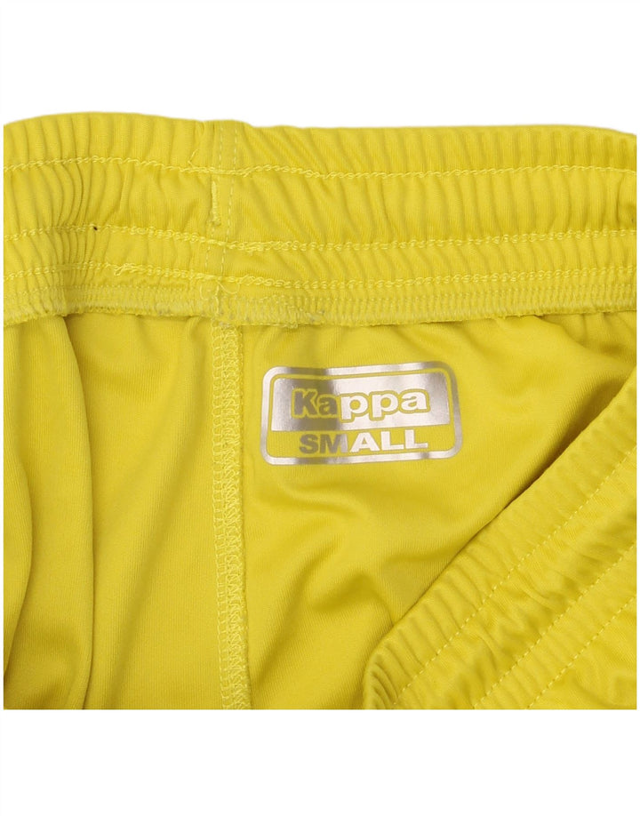 KAPPA Mens Graphic Sport Shorts Small  Yellow