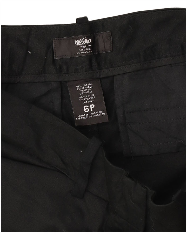 Pantaloni scurti casual pentru femei Mossimo, US 6 Medium W30, bumbac negru